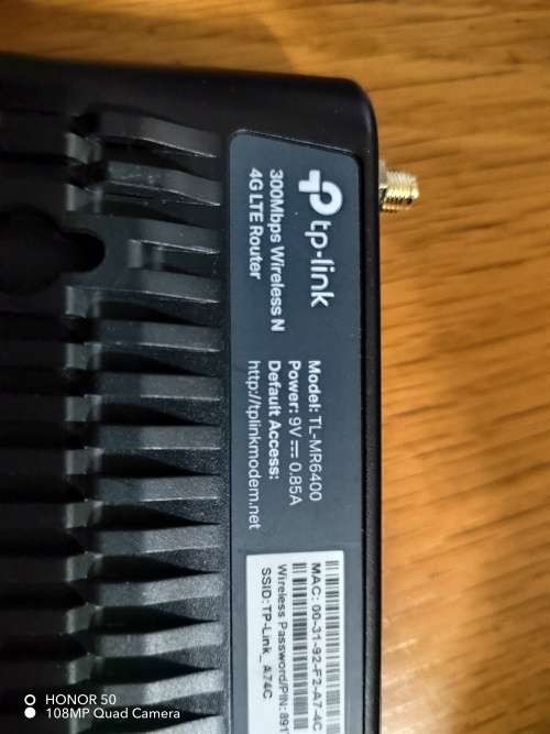 TP-LINK TL-MR6400 4G LTe router - It take a sim card