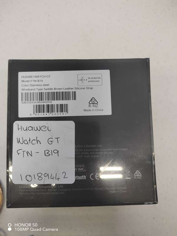 HUAWEI WATCH GT, model FTN-B19 - BRAND NEW SEALED