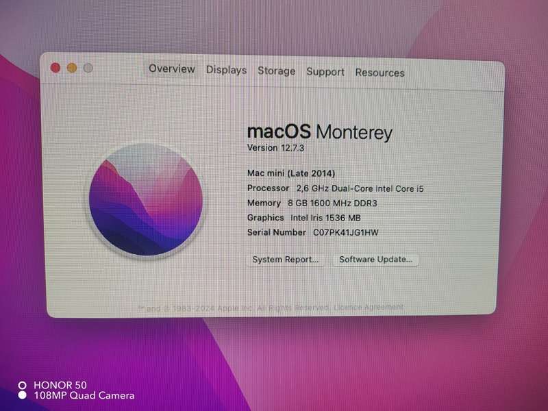 Mac Mini Late 2014 with i5 processor