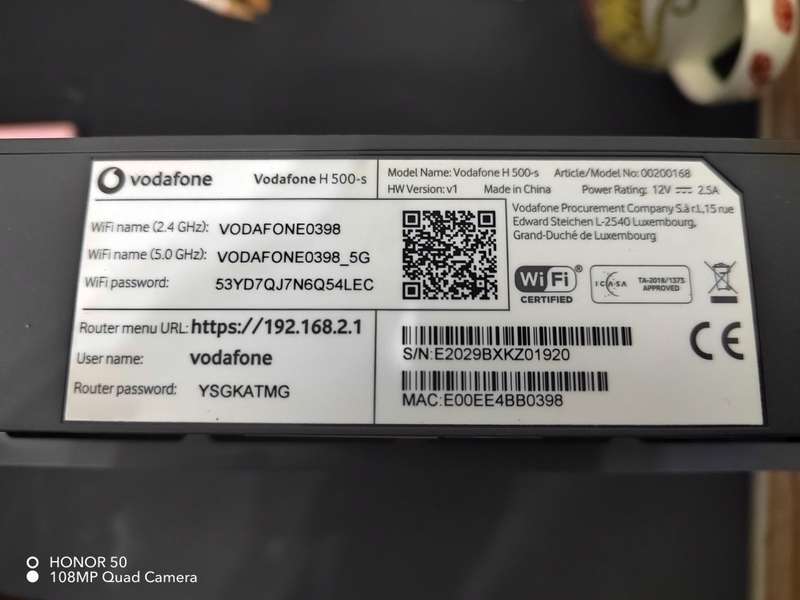 Vodafone H500 S Wireless Router Hub - High Speed 802.11AC