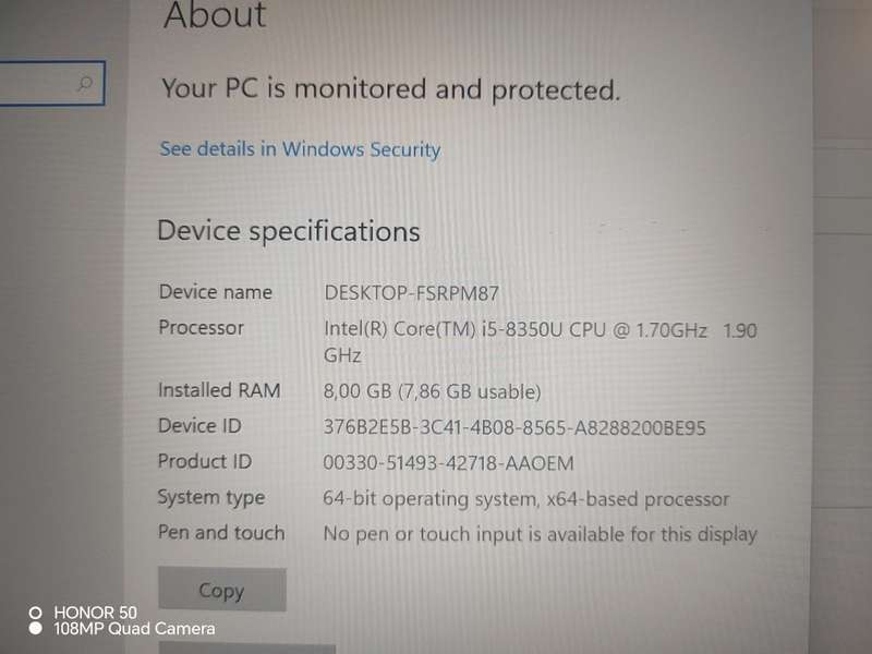 Dell latitude 5490 i5 8th generation