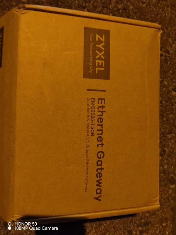 The Zyxel EMG3525-T50B features built-in dual-band 802.11ac (2x2)