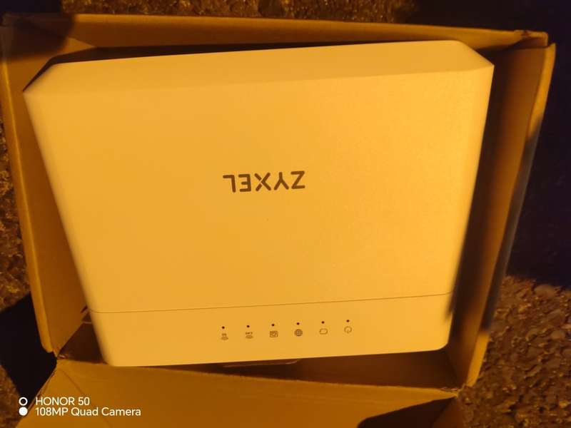 The Zyxel EMG3525-T50B features built-in dual-band 802.11ac (2x2)