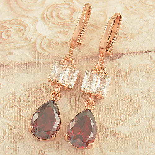 9K Yellow Gold Filled Ladies Hoop Earrings
