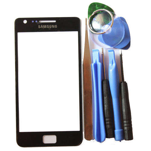 Samsung S2 Front Screen Glass Lens, Double sided tape + 8 Tools for Replacement - free shipping