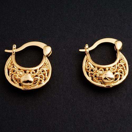 24K Gold Filled Hoop Earrings