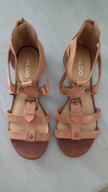 Aldo Tan leather Gladiator sandals