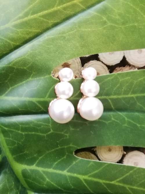 Faux Pearl earrings