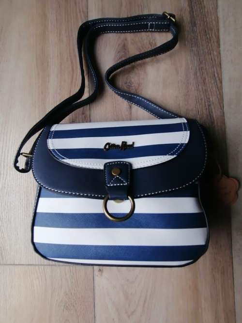 Cotton Road Nautical striped handbag