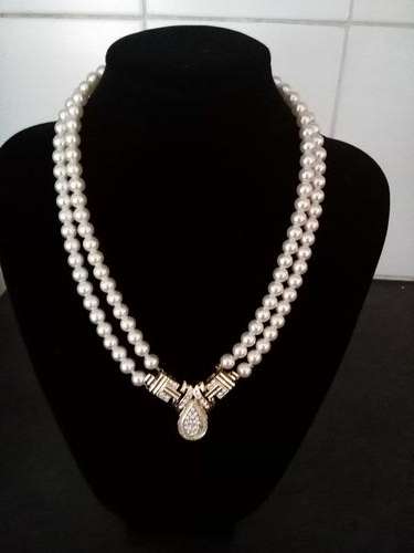Imitation double strand Pearl necklace