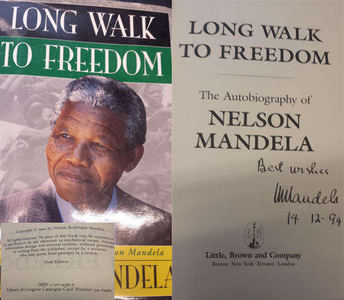 Nelson Mandela Long Walk To Freedom Signed First Edition