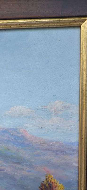 VINTAGE 1939 FRAMED OIL PAINTING BY N ALLEN