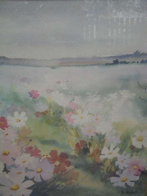 INVESTMENT! LOVELY ROSALIND CHIDELL BRABY WATERCOLOR PAINTING 1919-2005