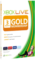 3 Months Xbox Live Gold