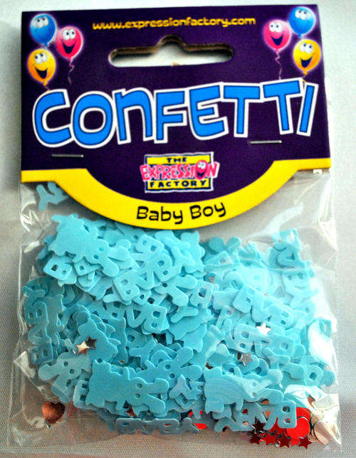 Baby boy confetti