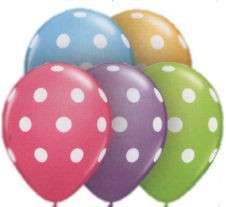 Polkadot latex balloons 28cm