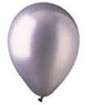 Metallic silver latex balloon