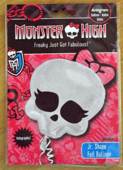 Monster High jr shape foil balloon