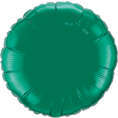 Emerald green plain foil balloon