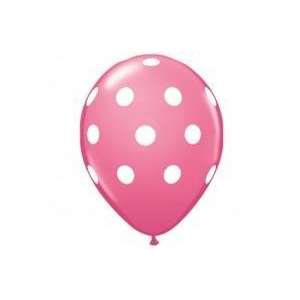 Pink Polkadot latex balloon