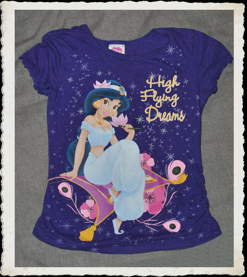 Girls disney princess t-shirt 6-7y