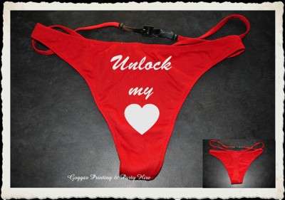 Red glitter g-string personalized (large)