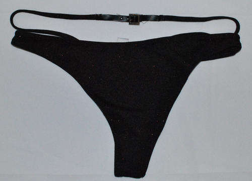 G-string black glitter material size: medium