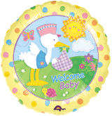 Welcome baby foil balloon 45cm