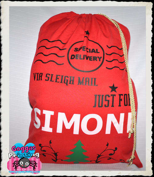 Personalized Santa bag