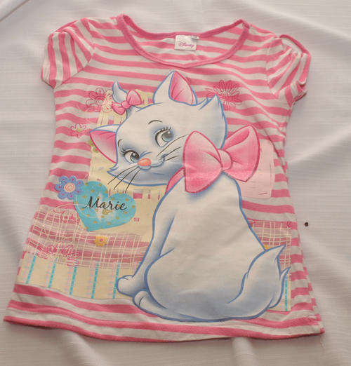 Marie the cat t-shirt 7-8y