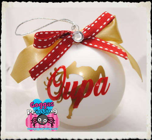 Christmas bauble white