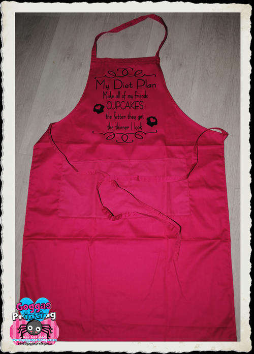 Pink cotton Apron