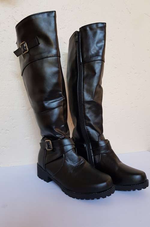Ladies Boots Black Size 35 UK 3