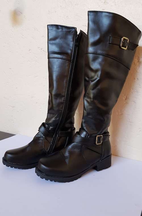 Ladies Boots Black Size 35 UK 3