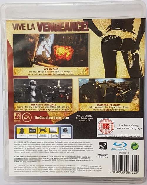PS3 - The Saboteur