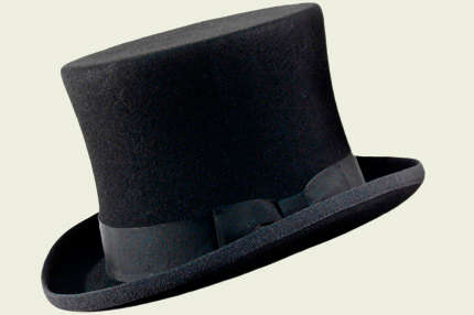 mans top hat