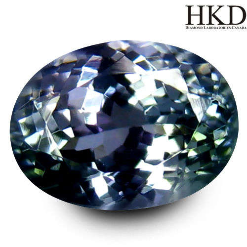 !!!VIDEO!!! 1.80 ct HKD Certified Splendid Oval Shape (8 x 6 mm) Bluish Violet Tanzanite