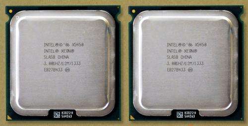 INTEL XEON QUAD-CORE (2) CPU X5450 3GHZ PAIRSLASB PAIR