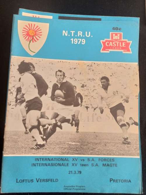 Rugby program 1979 International XV S.A Forces