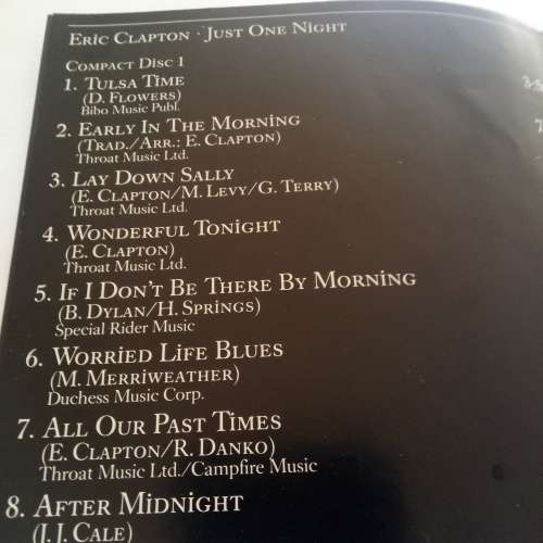 Eric Clapton (CD) Just One Night