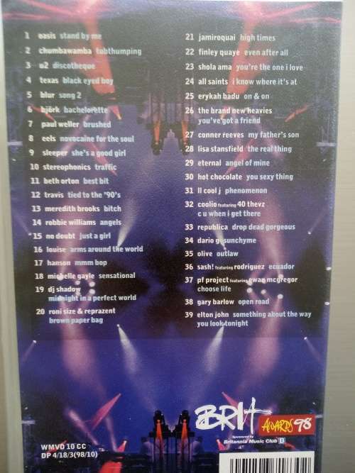 The Brit Awards (VHS) 1998