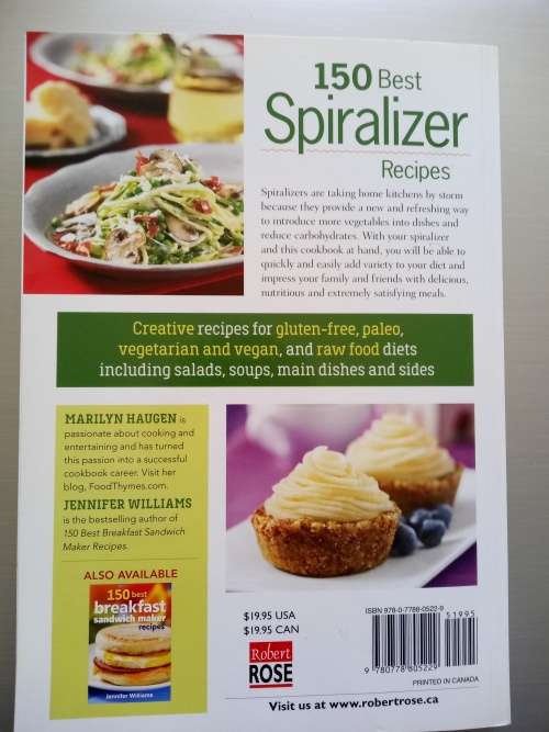 Spiralizer (Soft Cover) 150 Best Spiralizer Recipes