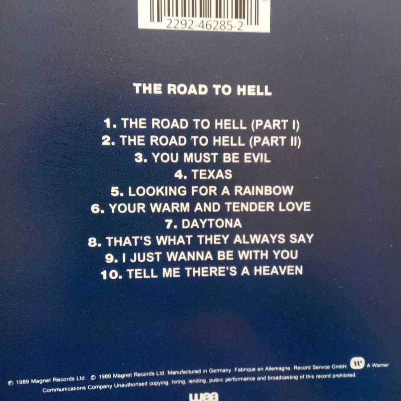 Chris Rea (CD) The Road To Hell