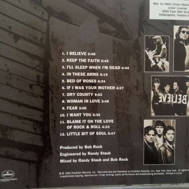 Bon Jovi (CD) Keep The Faith