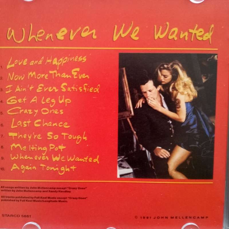 John Mellencamp (CD) Whenever We Wanted