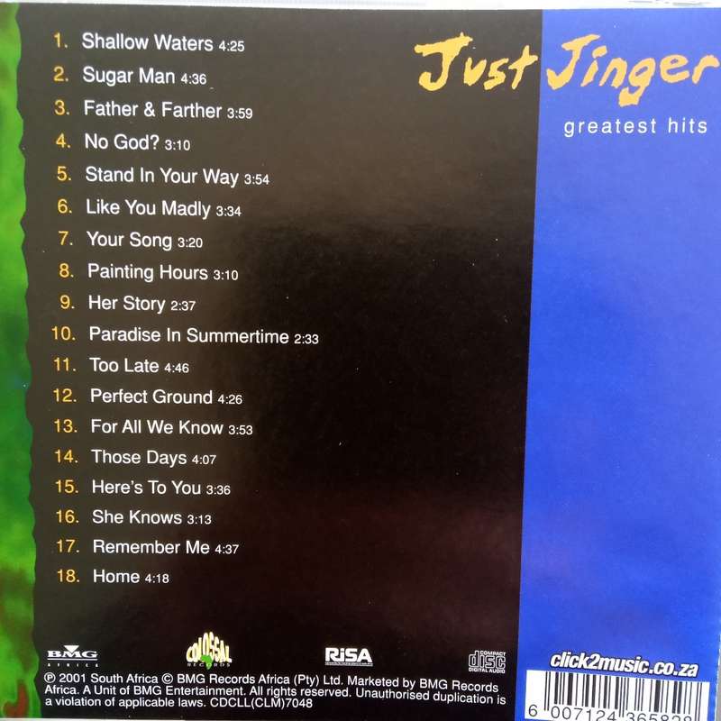 Just Jinger (CD) Greatest Hits