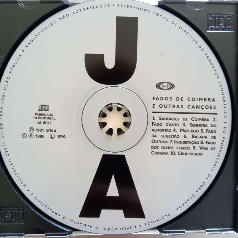 Jose Afonso (CD) Fados De Coimbra