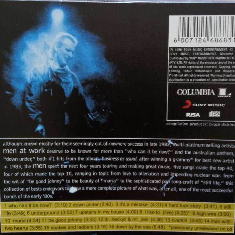 Men At Work (CD) Contraband:  The Best Of