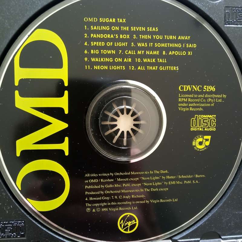 Orchestral Manoeuvres In The Dark (CD) OMD - Sugar Tax