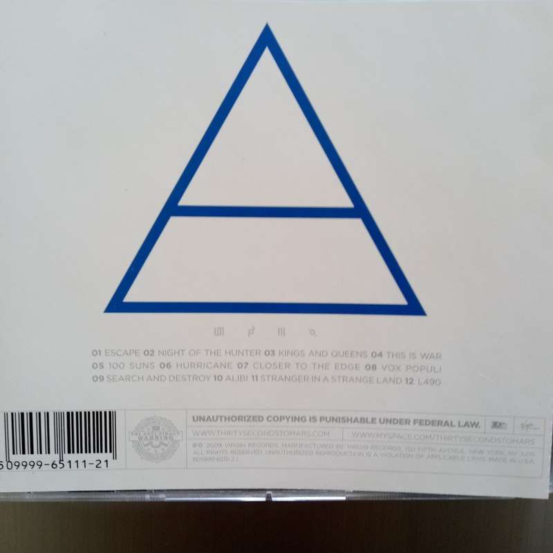 Thirty Seconds to Mars (CD) This Is War